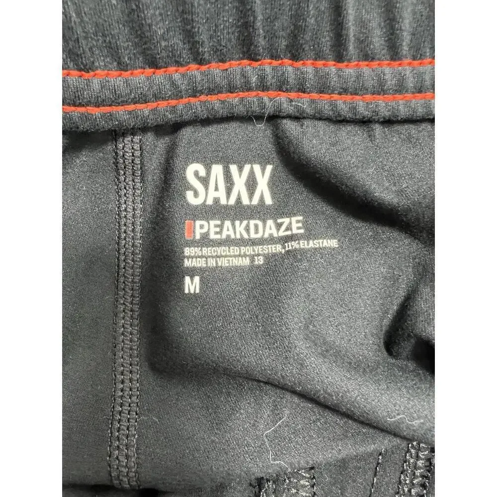 SAXX PeakDaze Jogger Pants Black Men’s Sz Med Lounge Pants
